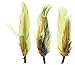 Midwest Design 3.5-Inch Feather Picks, 3/pkg , Olive/Jasper/Burnt Orange