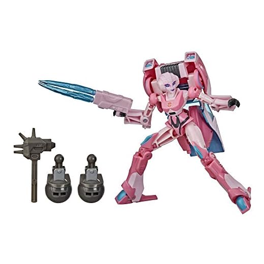 Transformers Toys Generations War for Cybertron: Earthrise Deluxe WFC-E17 Arcee Action Figure - Kids Ages 8 and Up, 5.5-inch