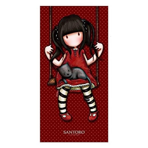 Halantex Santoro Strandtuch rot für Mädchen aus Altalena 70 x 140 cm GORJUSS 100% Baumwolle - Beach Towel - Original Offizielles Produkt