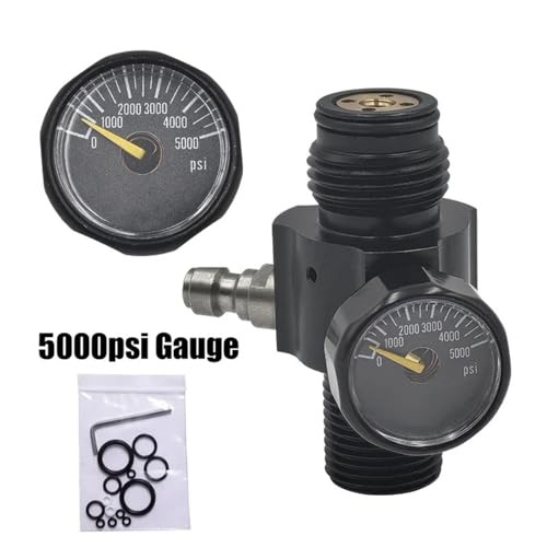 Régulateur de pression pour réservoir d'air comprimé M18 x 1.5 ajustable 0-2500 psi - 8