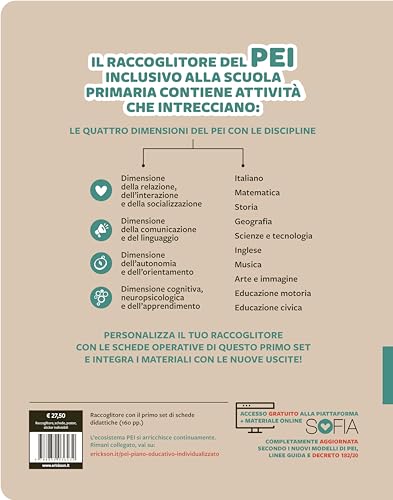 Pei Inclusivo Alla Primaria. Attività Di Coppia/Gruppo Per Integrare I Traguardi Delle Discipline Con Le Quattro Dimensioni Del Pei. Aggiornato D.M. 153/2023 - 2