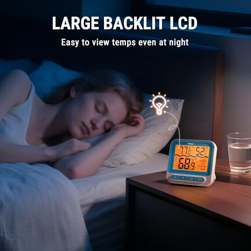 image for TempPro Waterproof Wireless Pool Thermometer Easy Read, Digital Pool T