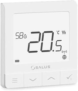 Salus SQ610RF Quantum Thermostat, Funk Heizungsregelung, Smart Home, Weiß