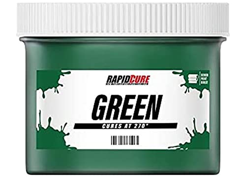 Rapid Cure Screen Printing Ink Green (5 Gallon - 640oz.) - Plastisol Ink for Screen Printing, Fast Curing Fabric Paint - Screen Print Direct, USA Made