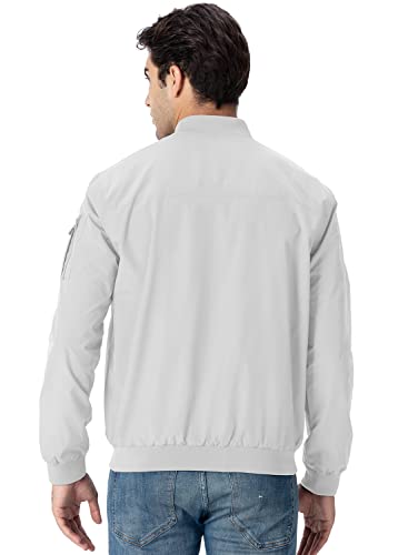 Image of Gopune Men's Windproof Bomber Jacket Lightweight Windbreaker Outdoor Golf Fashion Coat