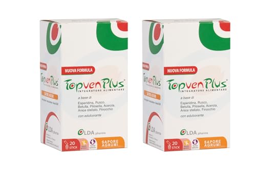 Topvenplus Integratore Drenante Gambe E Circolazione – Per Capillari Rotti, Vene Varicose, Gambe Pesanti E Gambe Gonfie - Kit 2 Confezioni.