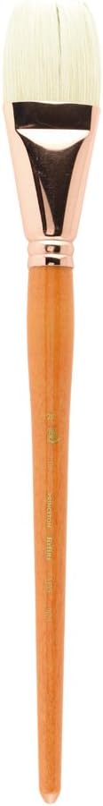 Princeton Refine Artist Brush, Brushes for Oil and Acrylic Paint, Series 5400 Natural Chunking Bristle, Flat, Size 20
