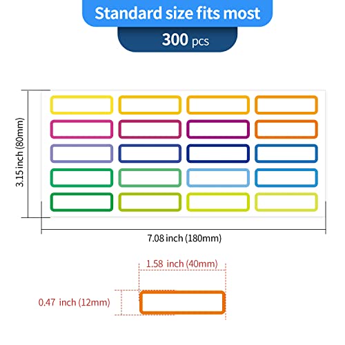 300Pcs Bottle Labels For Daycare,Waterproof Removable Name Labels, Self-Adhesive Waterproof Name Stickers For Kids, Baby, School Suppliers #TOP6