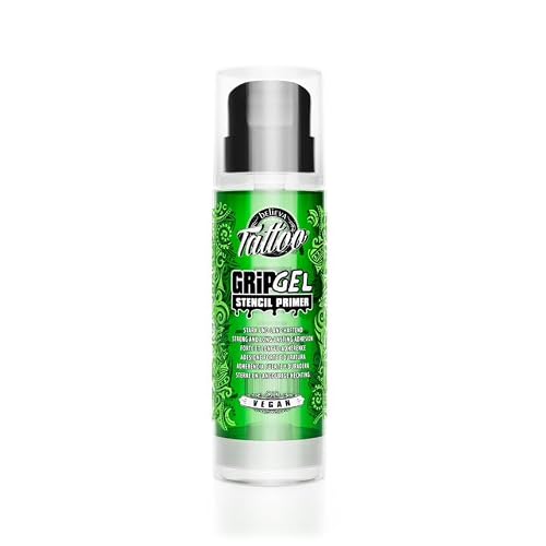 Believa Tattoo Grip Gel - Veganer Stencil Primer, 250ml - Perfekte Haftung für Tattoo Schablonen, hautfreundlich und langanhaltend