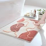 Bathroom Rug, Extra Soft and Shaggy Bath Rug, Ultra Absorbent Microfiber Bathroom Floor Mat, Machine