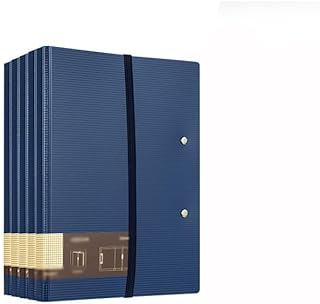 FZL02068LM Carpeta de Archivos Carpeta Plegable A5A4 de 5 Piezas, Multifuncional, Horizontal, for Escribir, organizar información empresarial. Carpeta(Blue)