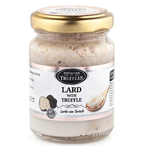 Saindoux de porc traditionnel à la truffe noire, graisse de porc pour la cuisson et la friture des aliments, point de fumée élevé, propre, naturel et riche en vitamine D 80g