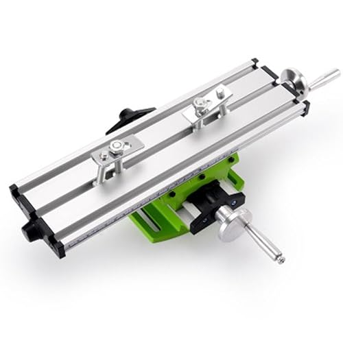 Functional Worktable Bench Drill Vise Fixture Milling Drill Table X and Y-axis Adjustment Coordinate Table for Mini Drill