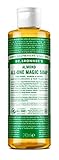 Dr Bronner Almond Pure-Castile Liquid Soap, Made with Organic Oils and Certified Fairtrade Ingredients, Used for Face, Body, Hair, Laundry, Pets and Dishes, Vegan Friendly, 237ml Bottle