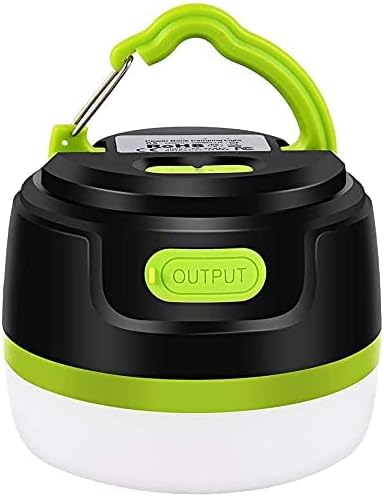 2-In-1 Rechargeable Camping Lantern & Power Bank Charger 5200mAh - IP65 Waterproof Portable LED Bright Emergency Lamp