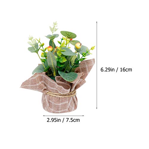 Partykindom 2Pcs Artificial Plant Adornment Simulation Plant Decor Fake Potted Plant Decor For Home/Wall/Room Decorations #TOP6