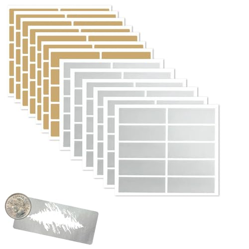 JYXNU 200 Pezzi Adesivi Gratta e Vinci, 48 x 15