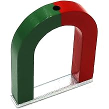 AOMAG 2.36" U-Shaped Alnico Horseshoe Magnet w/Red & Green Painted Poles