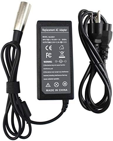 24V 5A Electric Charger For Pride Mobility GT200 / GT250 / GT300 Scooters – XLR, Lead Acid