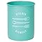 Now Designs Powder-Coated Steel Utensil Crock Turquoise