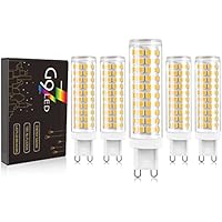 Bombillas LED G9, paquete de 5 unidades, 12 W, 1200 lm, 4000 K, luz blanca natural, sin parpadeo, no regulable, equivalente a bombilla halógena de 120 W, bombilla G9 de bajo consumo AC100-265 V
