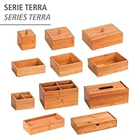 WENKO Box aus Bambus mit 3 Fächern für Schminkutensilien & Schmuck – Ansicht 5