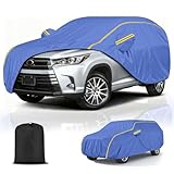 Autoabdeckung für Isuzu D-MAX (2017-2025) |Auto Abdeckplane Outdoor Wasserdicht Staubdicht Wetterfeste Autogarage Abdeckung Mit Türreißverschluss Vierrad-Ausrichtungsseil