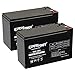 ExpertPower 12V 8AH Sealed Lead Acid (SLA) Battery Replacement for APC Back-UPS ES 550VA Back-UPS Pro 1300/1500 Liftmaster CSL-24VDC Slider Gate Opene - F2 Terminals- 2 Pack