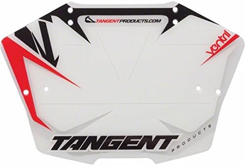 Tangent Products Ventril 6-Inch Number Plate White/Red
