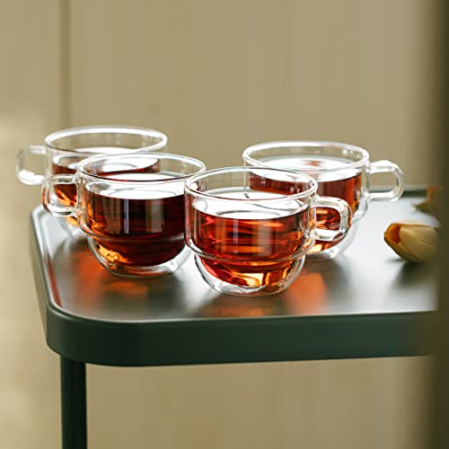 Set de 4 Mugs de Vidrio Térmico Apilables de 8 oz miniatura 6