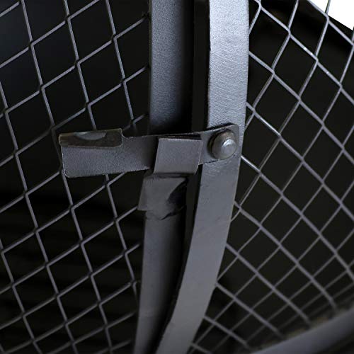 Sunnydaze Black Steel Wood-Burning Outdoor Chiminea Fire Pit With Rain Cap - Backyard And Patio Bonfire Fireplace - 66-Inch #TOP6