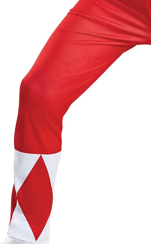 Vista 6 de Disguise Red Ranger Muscle Costume, Official Power Rangers Costume with Mask