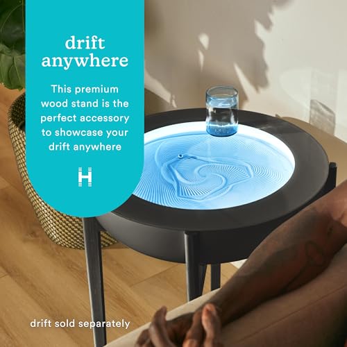 HoMedics Drift Sandscape Solid Wood Sand Table Stand Compatible with drift 21” , ST-400-BK, ST-400-CE, Black Walnut (Stand Only, Drift Sold Separately) by Homedics - Image 2