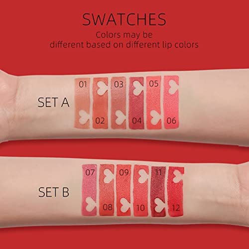 Young Vision Lipsticks Set, Multi-Finish Matte Nude Colors Lip Stick Bundles, Lip Makeup Gift Set For Women, Long-Lasting And Moisturizing, Pack Of 6 #TOP4