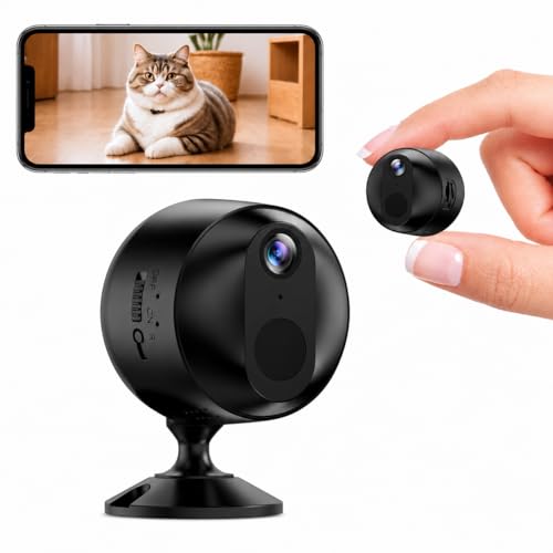 Foivtrui Wireless Mini Camera 1080P HD, WiFi Small Nanny Cam with PIR Motion Detection, 90-Day Standby Battery, Indoor Home Security Surveillance Camera App Control for Home, Baby & Pet Monitoring