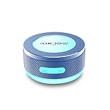 Okjew Knochenleitungs-Lautsprecher, Bluetooth, vibrierende Lautsprecher mit bunten LED-Lichtern, tragbare Oberflächenadsorptionslautsprecher für einzigartige Soundeffekte, ideal für Zuhause, Outdoor