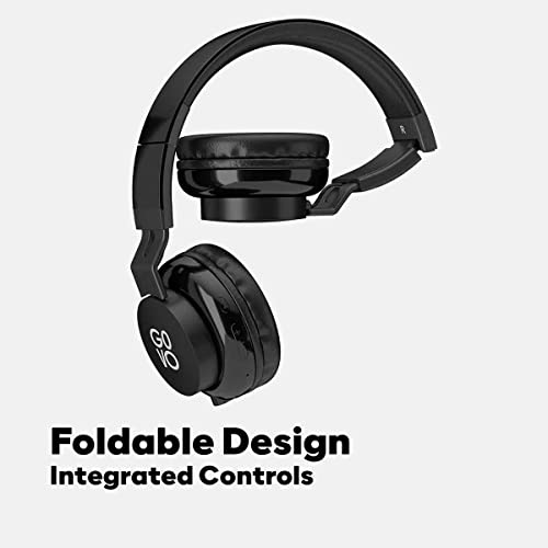 Image of GOVO Gobold 400 Wireless On Ear Headphone with Mic,15H Play Time,40Mm Driver,Passive Noise Cancellation,Black