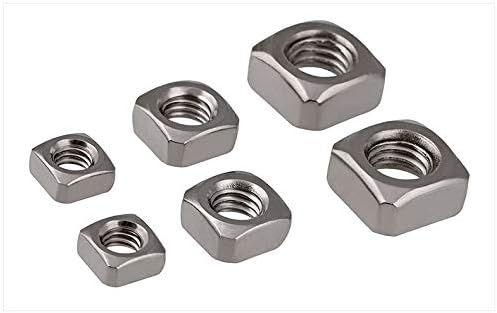 10pcs M3 M4 M5 304 Stainless Steel Nut Square Nuts (Size: M5)