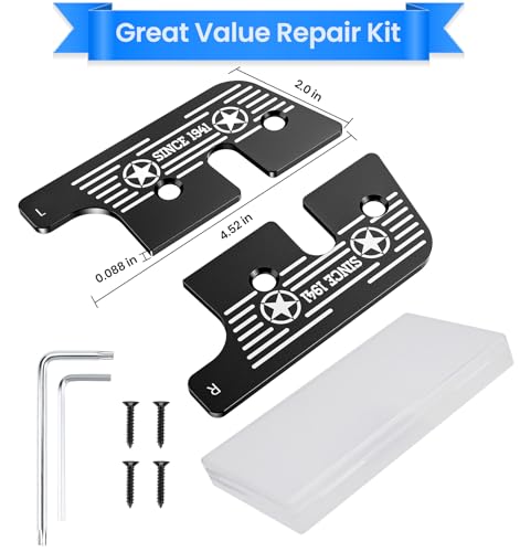Eamplest Upgraded Sun Visor Repair Kit for Jeep Wrangler JL JLU 2018-2023 & Gladiator JT 2020-2023 Accessories Aluminum Alloy Full-Size Visor Repair Kit Heavy Duty Visor Mounting Clips, Star by Eamplest - Image 6