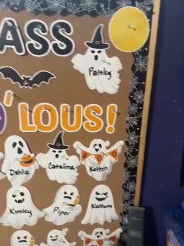B1ykin 134-teiliges Halloween-Pinnwand-Dekoset – Mit Geistern, Fledermäusen, Bordüren Für Klassenzimmer & Party