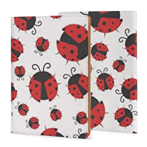 Protège-carnet A5 coccinelle en simili-cuir pour organiser tous vos plans