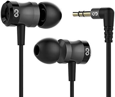 conecto CC50144 In-Ear Headphones with 3 Ear Tips 9.2 mm Speakers Triple Cable Kink Protection 1.2 m Black