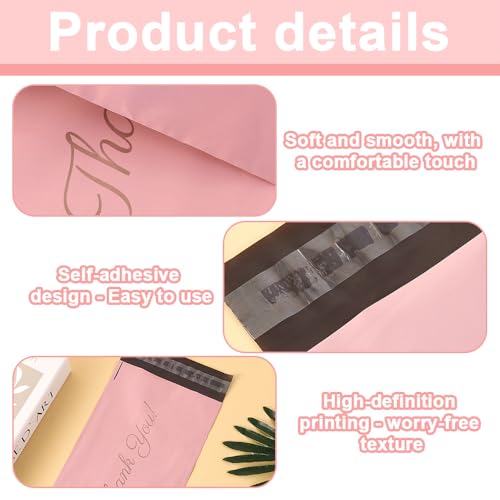 FEIHS 50 Stück Versandtaschen, Versandbeutel, Paketbeutel, Selbstverschluss-Polybeutel, für Kleidung, Vintage-Versand, Paketverpackung, Lieferung, Versand