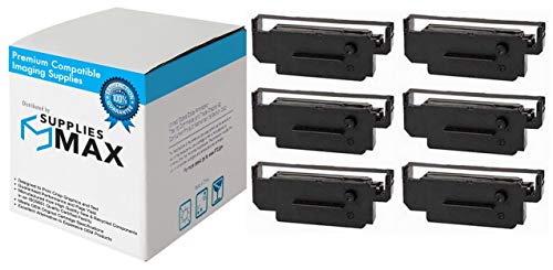 SuppliesMAX Compatible Replacement for TEC MA-516 Black/Red P.O.S. Printer Ribbons (6/PK) (ZBA-2257086)