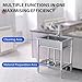 GarveeTech Stainless Steel Single Bowl Sink, NSF Freestanding Utility Sink with Faucet and Cold & Hot Water Pipe, Commercial Kitchen Sink Set for Kitchen, Bar, Garage, Backyard (28 in)