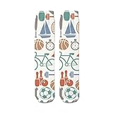 jeansame lange Socken, Schlauchsocken, kniehohe Strümpfe, niedlich, Sport, Badminton, Golf, Basketball, Fußball für Damen, Herren, Jungen, Mädchen, Kindersport, Color309, One size