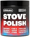 Dirtbusters Stove Polish For Log Burners & Grates Restore To Black, Non toxic Alternative To Stove Paint (250ml)