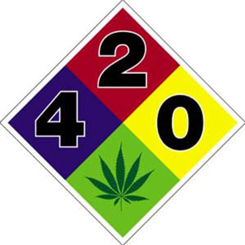 C&D Visionary Licenses Products HWY 420 Hazard Sticker