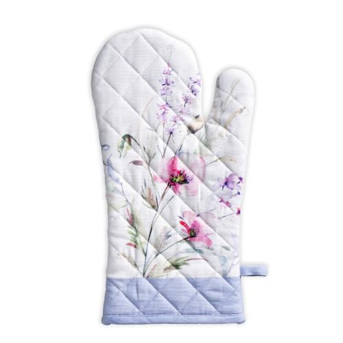 Maison d'Hermine Oven Gloves 100% Cotton Oven Mitt (7" x 13", Pack of 1)