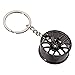Generic (4pcs) Car Lovers Key Chain Set - Manual Gear Shifter Whee Rim Turbo Brake Disc keychain Automotive Accessories Auto Vehicle Enthusiast Gift Set Car Truck Bike Car Parts Keyring, Black